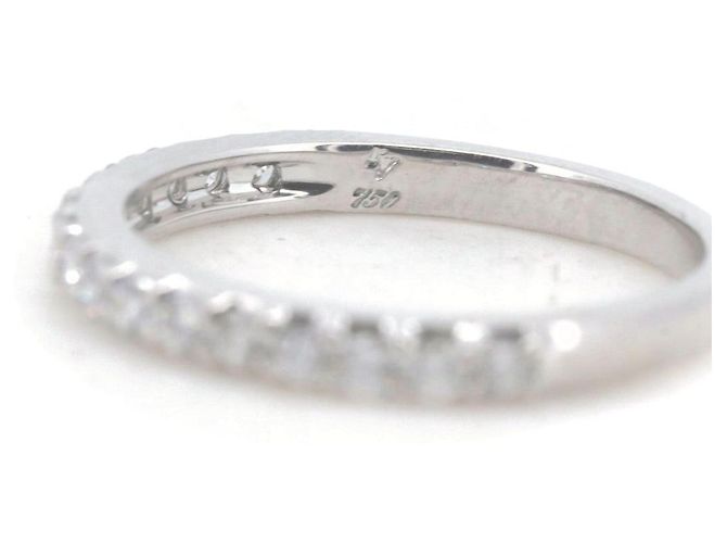 Autre Marque Ponte Vecchio Diamant Au750 Halb-Ewigkeit Ring Silber - Ansicht 3