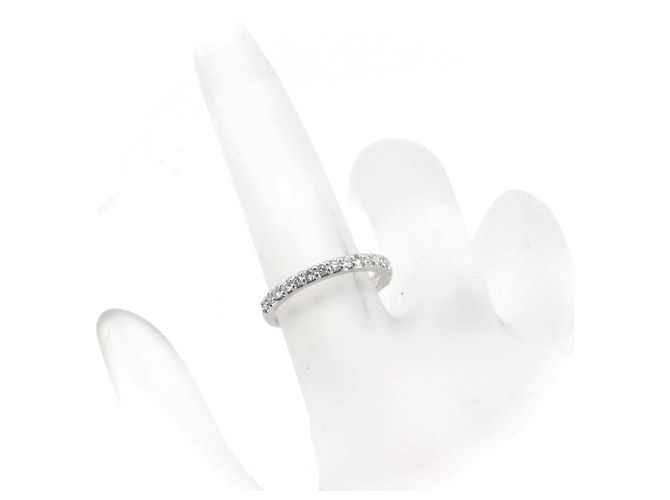 Autre Marque Ponte Vecchio Diamant Au750 Halb-Ewigkeit Ring Silber - Ansicht 6