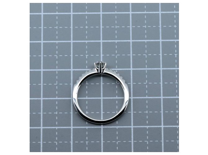 Autre Marque Royal Asscher PT950 Diamantring Silber - Ansicht 6