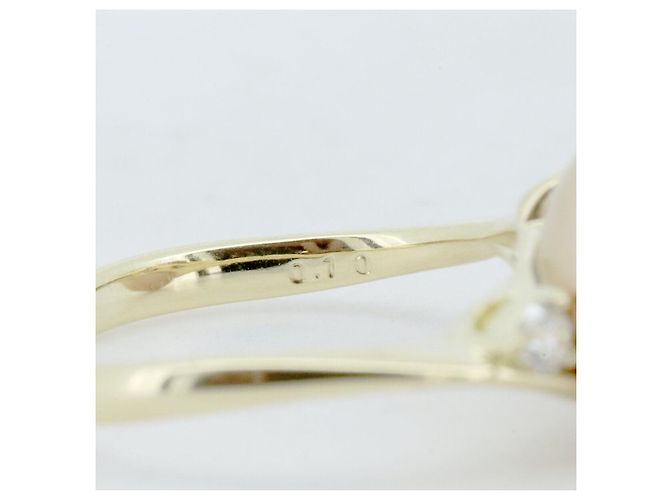 Autre Marque Au750 Perlen-Diamantring Golden - Ansicht 5