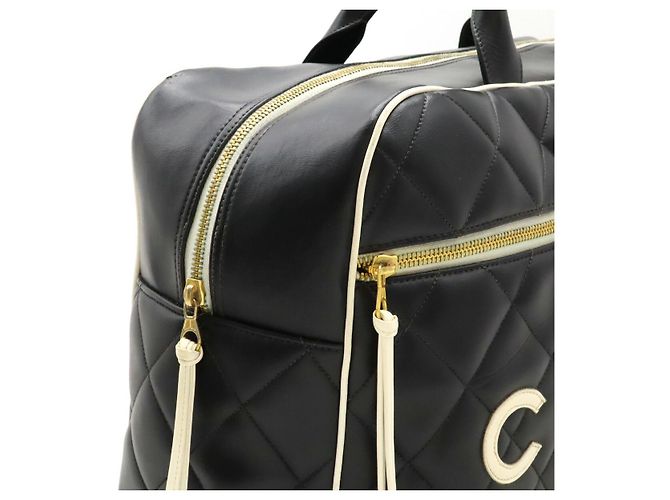 Bowling Borsa da viaggio in pelle Chanel Nero - vista 7