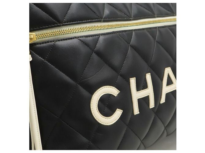 Bowling Borsa da viaggio in pelle Chanel Nero - vista 8