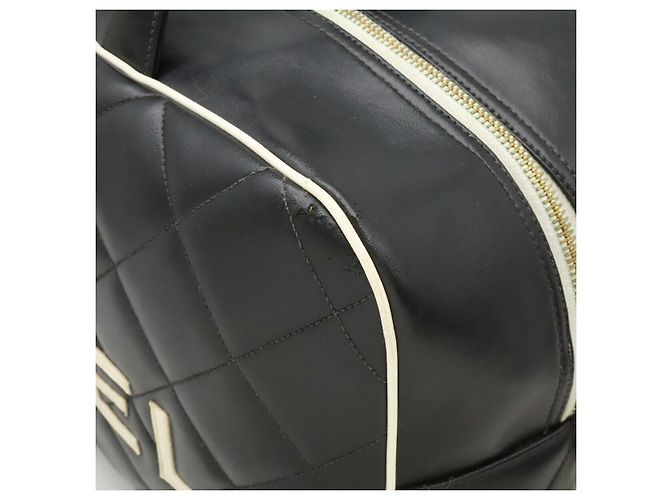 Bowling Borsa da viaggio in pelle Chanel Nero - vista 9