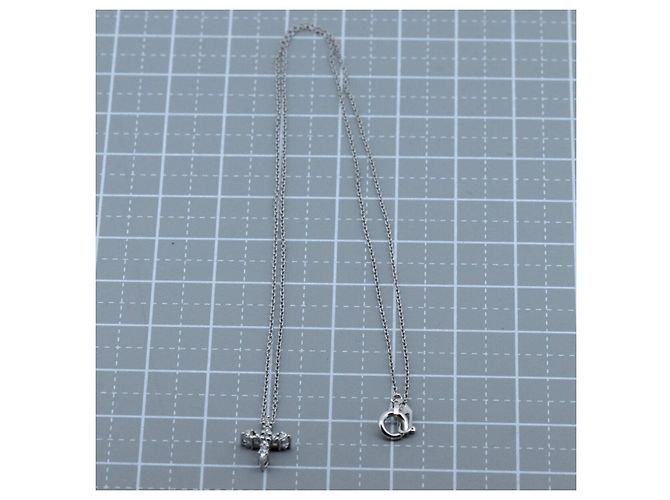 Autre Marque Collana Croce in Diamante Star Jewelry Au750 - vista 5
