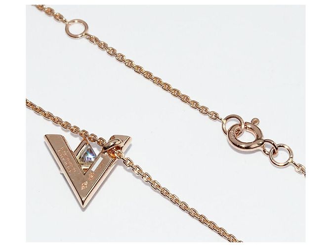 Louis Vuitton K18PG Volt One Pendant Necklace Q93813 Golden - view 5