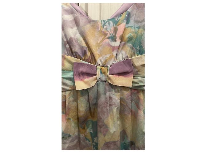 Vestido midi de algodón Moschino Cheap And Chic Multicolor - vista 2