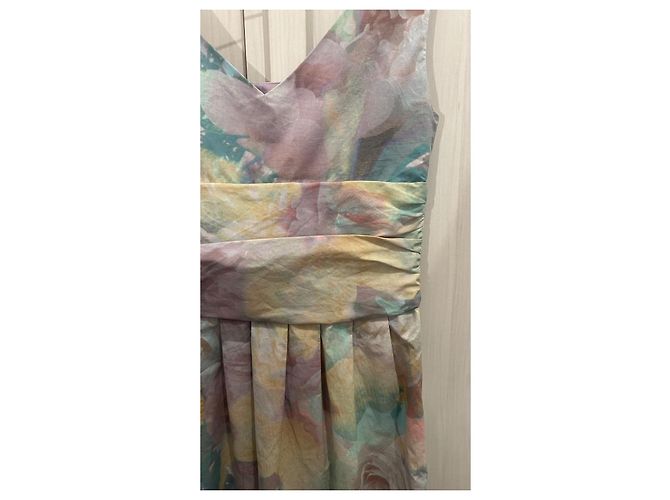 Vestido midi de algodón Moschino Cheap And Chic Multicolor - vista 4