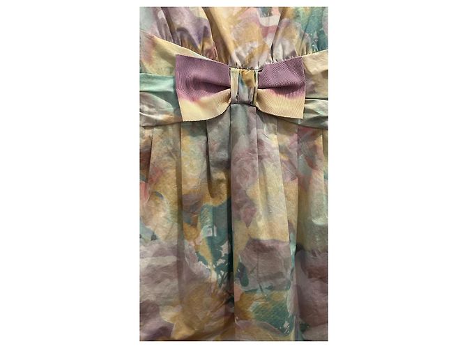Vestido midi de algodón Moschino Cheap And Chic Multicolor - vista 6
