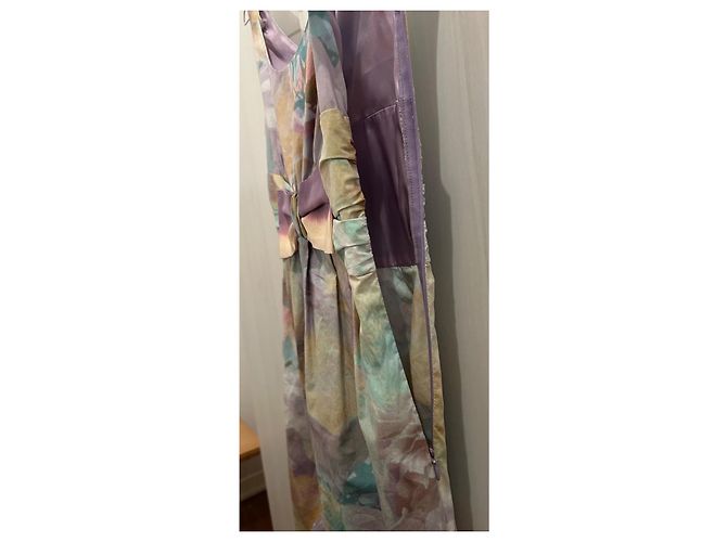 Vestido midi de algodón Moschino Cheap And Chic Multicolor - vista 7