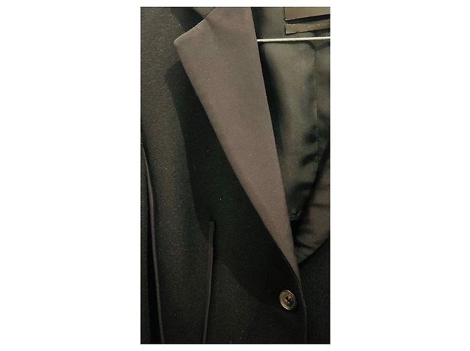 Autre Marque Narciso Rodriguez Schwarzer Wollblazer Kurz - Ansicht 7