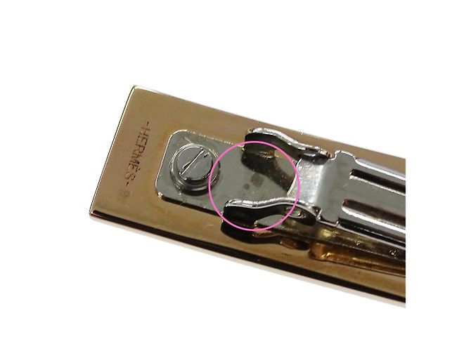 Hermès Hermès Irene GM Barrette Argento D'oro - vista 16