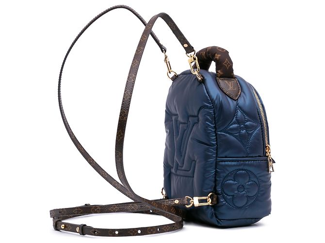 Coussin Cuscino Mini Palm Springs Monogram Econyl Blu Louis Vuitton Blu navy - vista 2