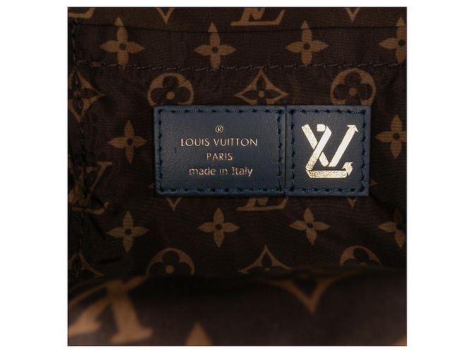 Coussin Cuscino Mini Palm Springs Monogram Econyl Blu Louis Vuitton Blu navy - vista 5