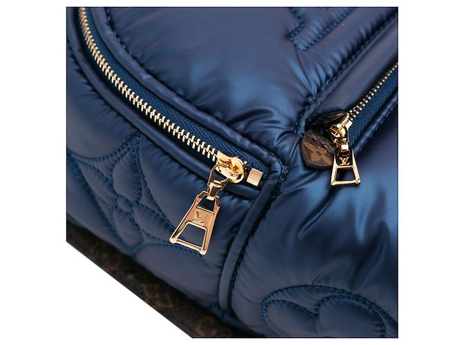 Coussin Cuscino Mini Palm Springs Monogram Econyl Blu Louis Vuitton Blu navy - vista 6