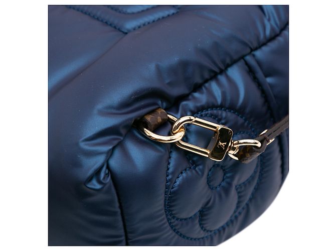 Coussin Cuscino Mini Palm Springs Monogram Econyl Blu Louis Vuitton Blu navy - vista 8