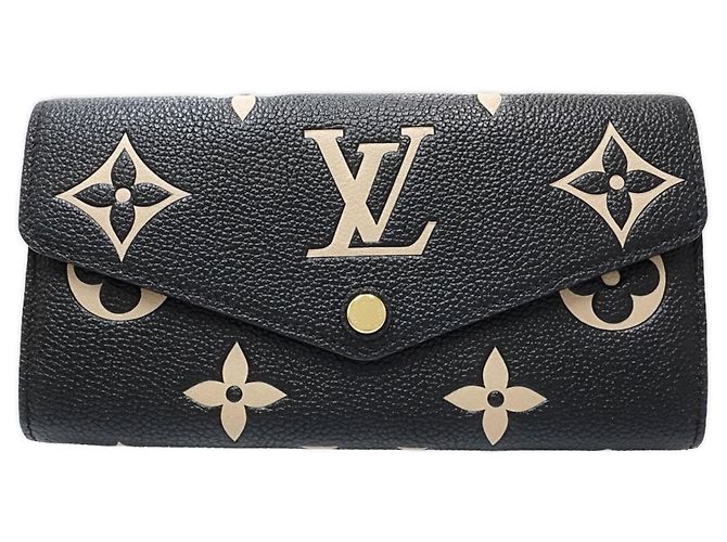 Cartera Larga Louis Vuitton M80496 Negro Beige - vista 10