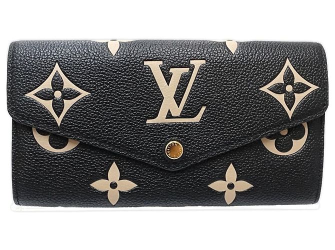 Cartera Larga Louis Vuitton M80496 Negro Beige - vista 2