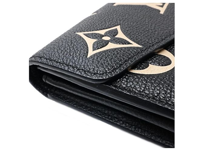 Cartera Larga Louis Vuitton M80496 Negro Beige - vista 4