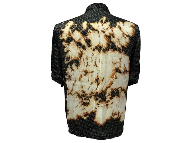 Dries Van Noten Patterned Splash Shirt in Multicolor Viscose Multiple colors - view 3