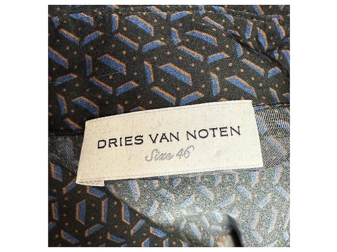 Dries Van Noten Patterned Splash Shirt in Multicolor Viscose Multiple colors - view 4