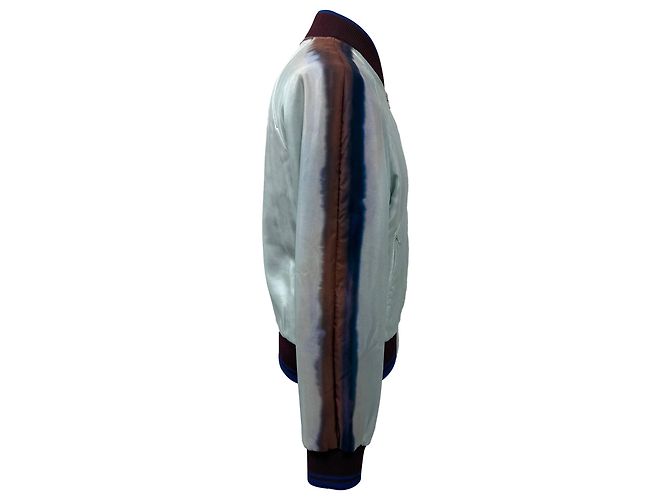 Giacca Bomber Stampata Dries Van Noten in Seta Multicolore - vista 2