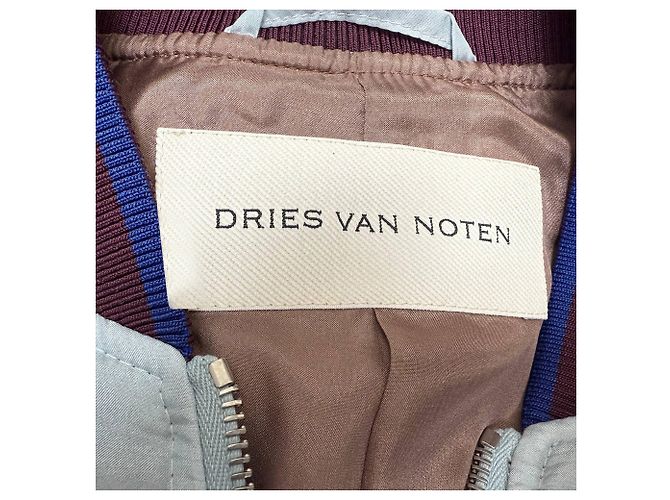 Giacca Bomber Stampata Dries Van Noten in Seta Multicolore - vista 4