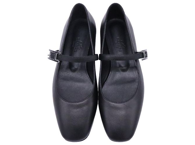 Bailarinas Jane de Hermès en cuero negro - vista 10