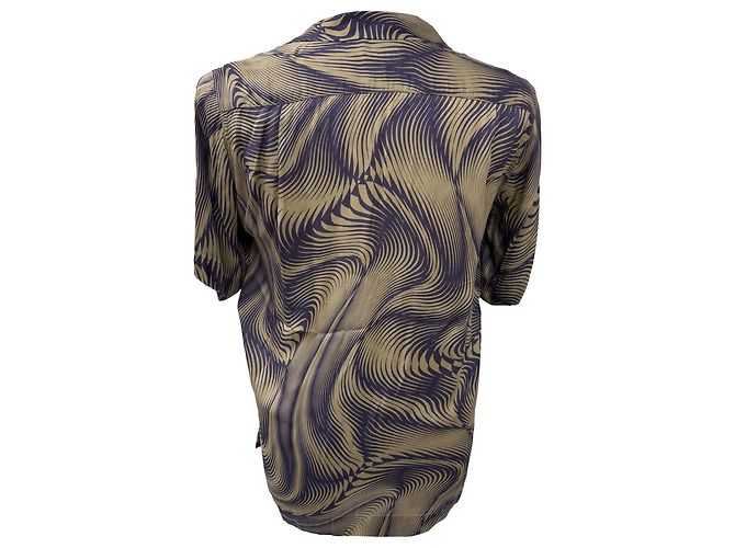 Camicia Carltone con stampa geometrica in viscosa multicolore di Dries Van Noten - vista 3