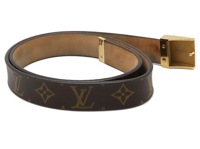 Cintura Monogram Louis Vuitton Marrone - vista 2