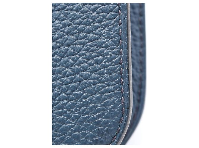 Borsa Clutch Kelly Depeche 25 in Taurillon Clemence di Hermès Verde - vista 7