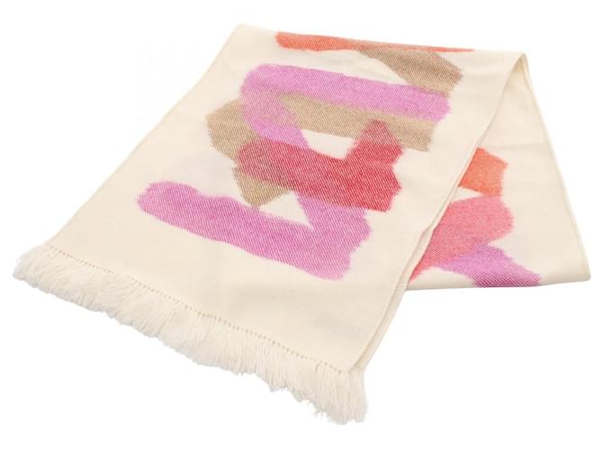 [Hermes] Hermes Kazak Zigzag Cashmere Fringe Scarf Stole Black x Yellow [Used] [Authenticated and Guaranteed Authentic] 207084