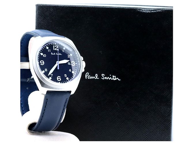 Paul Smith Close Eyes Edelstahl-Uhr Schwarz - Ansicht 8