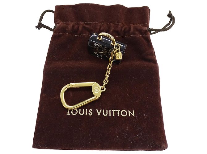 Speedy Portachiavi Charm Donna Louis Vuitton Nero D'oro - vista 13