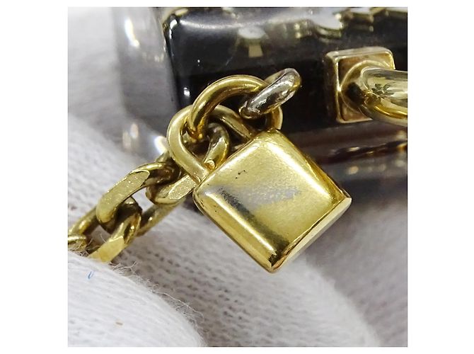 Speedy Portachiavi Charm Donna Louis Vuitton Nero D'oro - vista 8