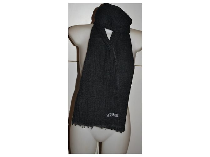 Sciarpa Missoni in lana nera Nero - vista 5