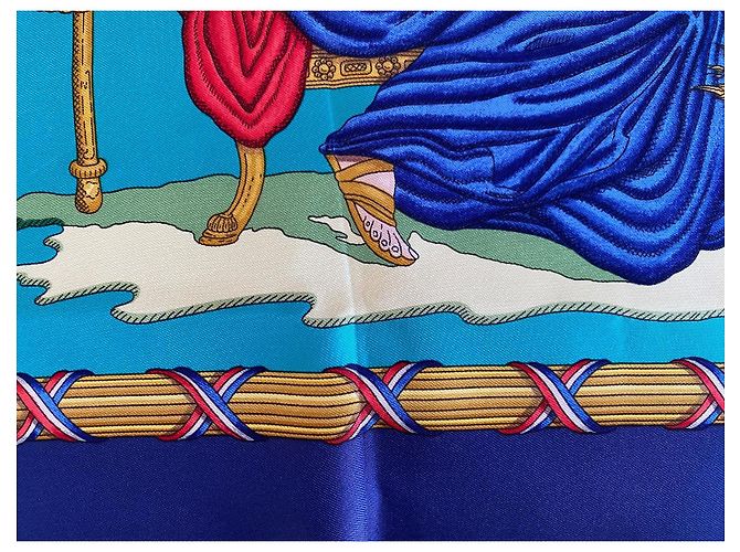 Sciarpa in Seta Hermès – Vintage / Collezionista Multicolore - vista 11