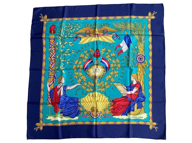 Sciarpa in Seta Hermès – Vintage / Collezionista Multicolore - vista 2