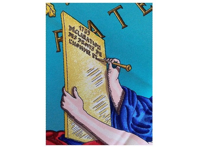 Sciarpa in Seta Hermès – Vintage / Collezionista Multicolore - vista 5