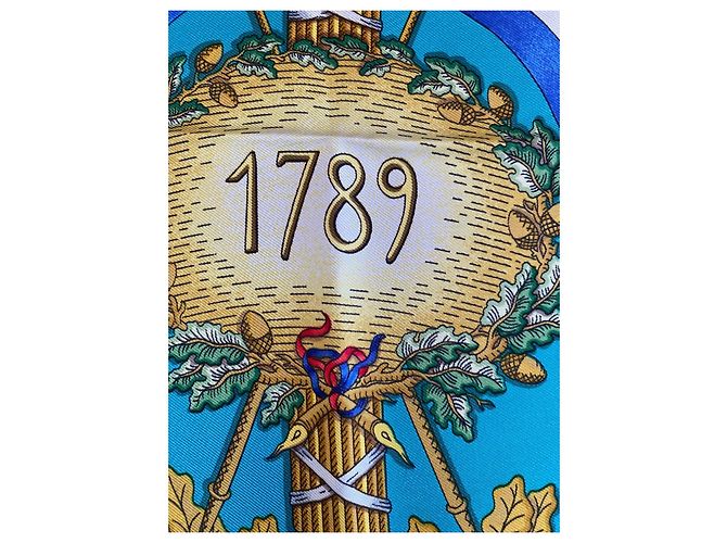 Sciarpa in Seta Hermès – Vintage / Collezionista Multicolore - vista 6