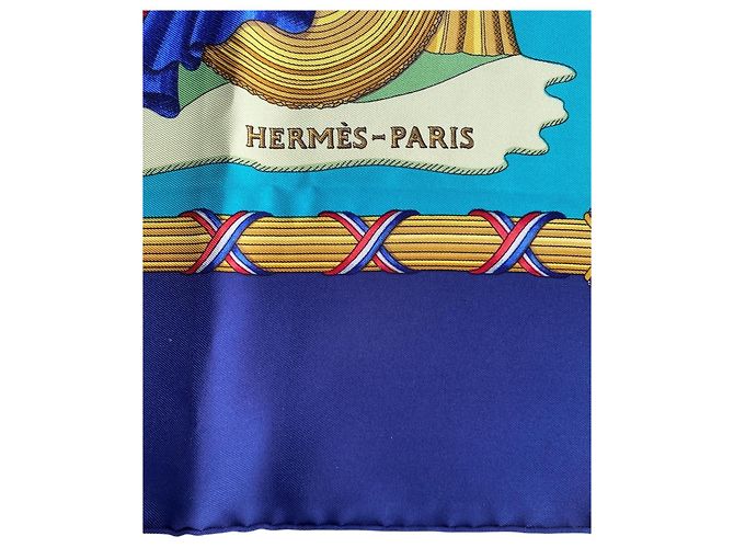 Sciarpa in Seta Hermès – Vintage / Collezionista Multicolore - vista 7