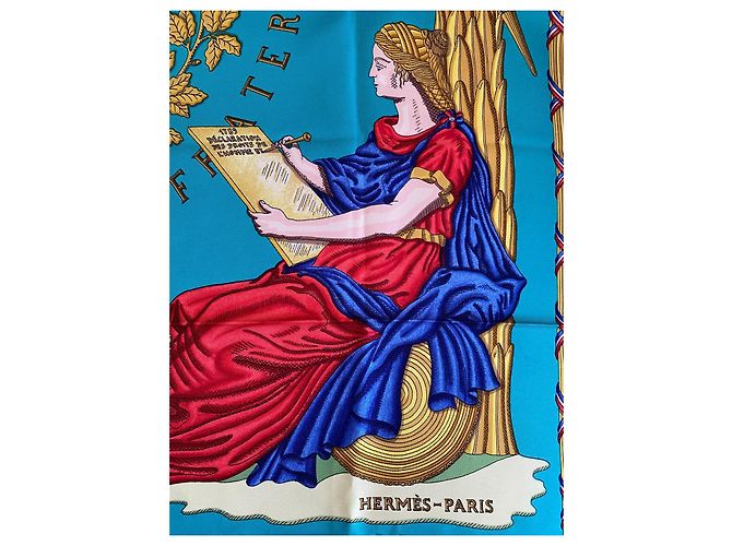 Sciarpa in Seta Hermès – Vintage / Collezionista Multicolore - vista 8