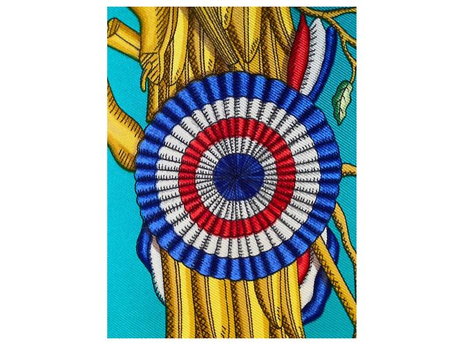 Sciarpa in Seta Hermès – Vintage / Collezionista Multicolore - vista 9
