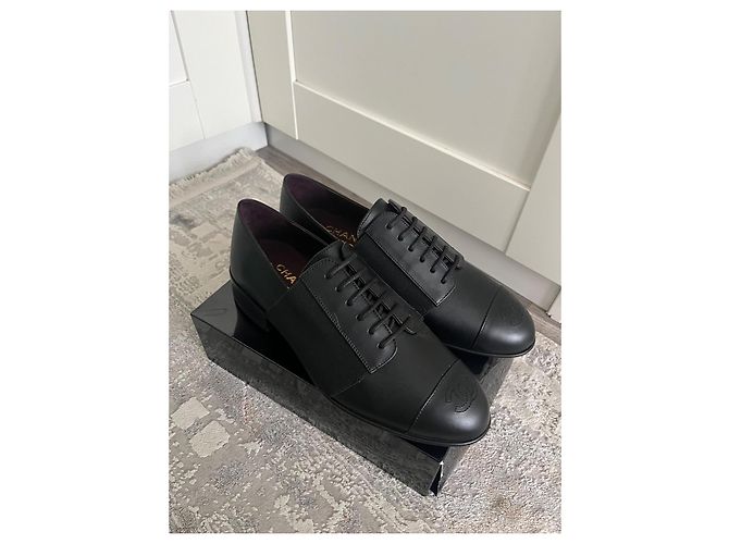 Chanel Schnürschuhe aus Leder Schwarz - Ansicht 2