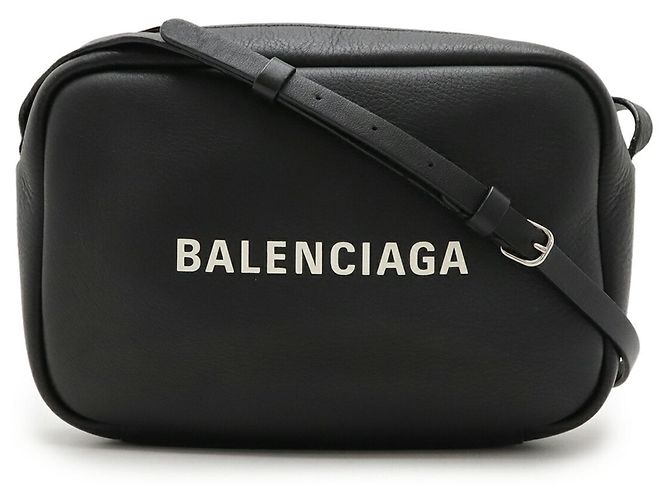 Borsa per Fotocamera Balenciaga Everyday S Nero Bianco - vista 2
