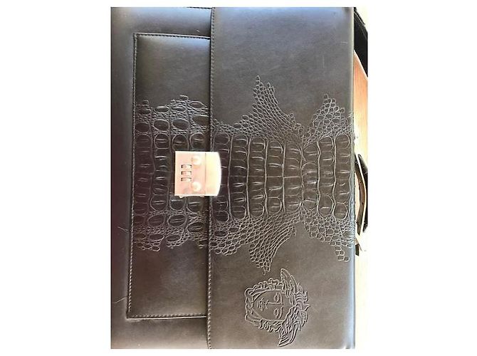 Gianni Versace Medusa Portadocumenti Nero Pelle - vista 3