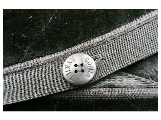 SONIA RYKIEL Steppjacke aus schwarzem Samt Größe 44/46 Sehr guter Zustand - Ansicht 5