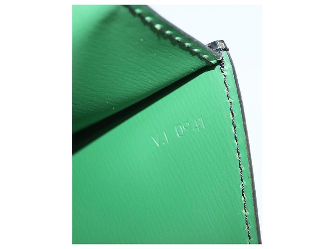 LOUIS VUITTON Borsa a Spalla Epi Free Run Verde Nero M52414 LV Auth 137863 - vista 12