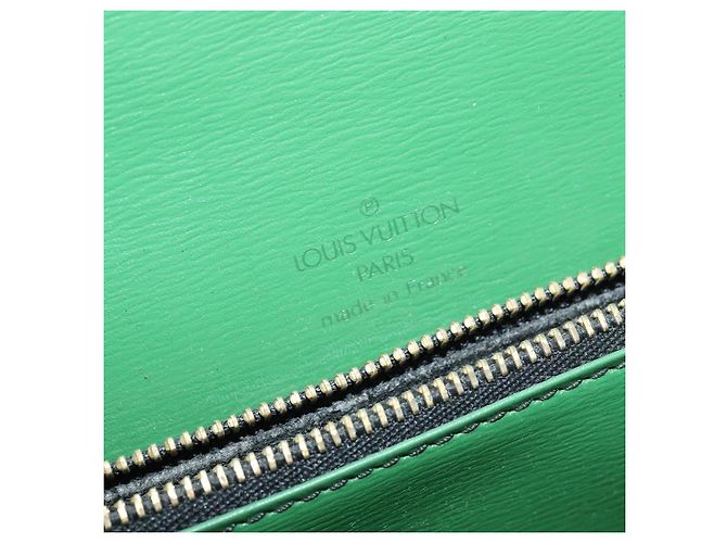 LOUIS VUITTON Borsa a Spalla Epi Free Run Verde Nero M52414 LV Auth 137863 - vista 18