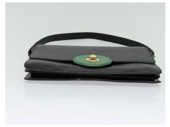 LOUIS VUITTON Borsa a Spalla Epi Free Run Verde Nero M52414 LV Auth 137863 - vista 5