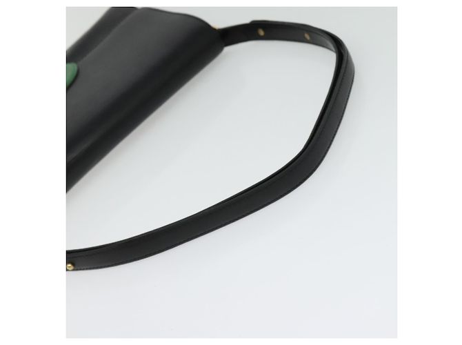 LOUIS VUITTON Borsa a Spalla Epi Free Run Verde Nero M52414 LV Auth 137863 - vista 7